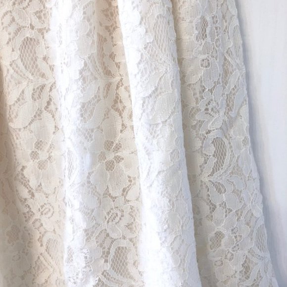 Lace White Dress (Size Small) - Picture 8 of 12